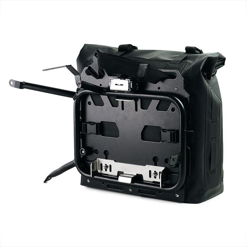 Sacoches latérales Khali en TPU 35L-45L (paire) + paire de plaques aluminium + supports pour R 12 G/S