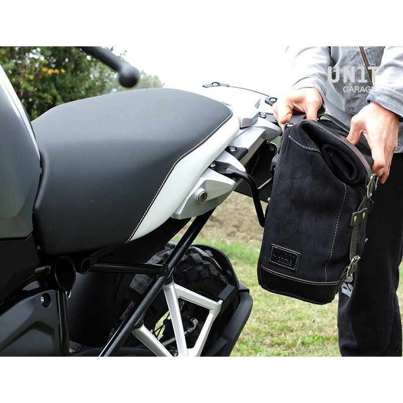 Sacoche latérale Scram en toile 22L-30L + support gauche pour R 1200GS