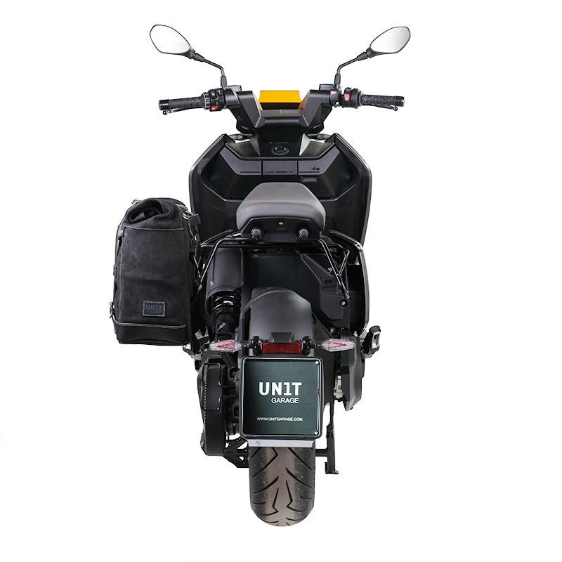 Scram canvas side pannier, 22L–30L, plus left-hand mount for the CE 04