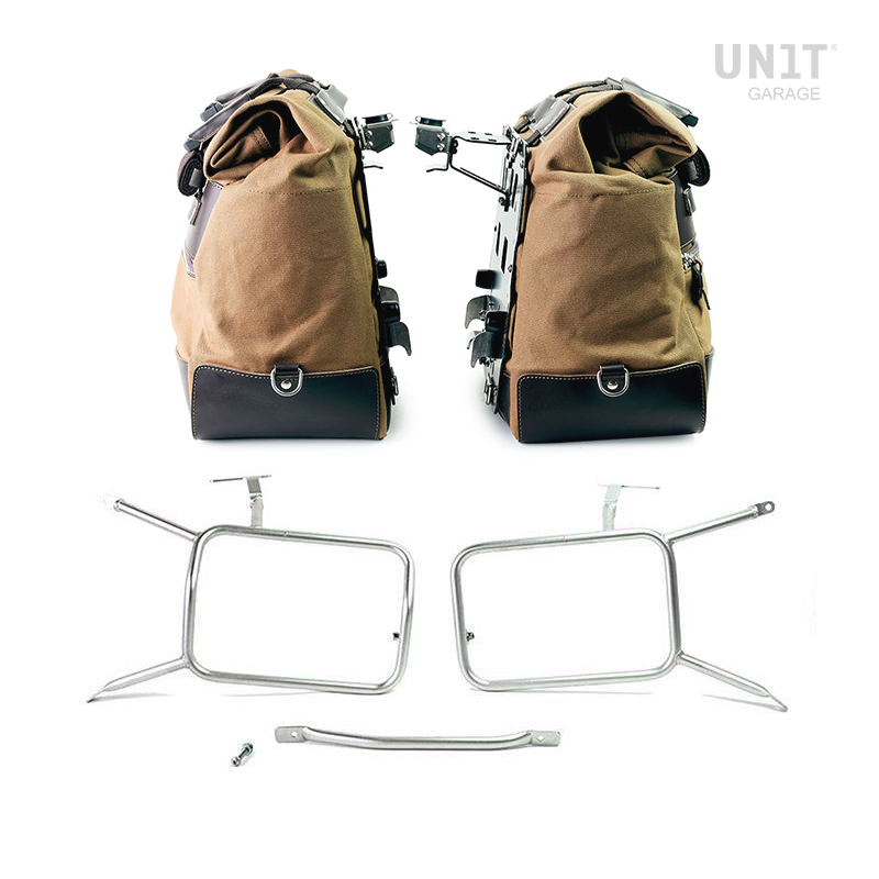 Sacoches latérales Cult en toile 40L-50L + supports verrouillables pour R nineT