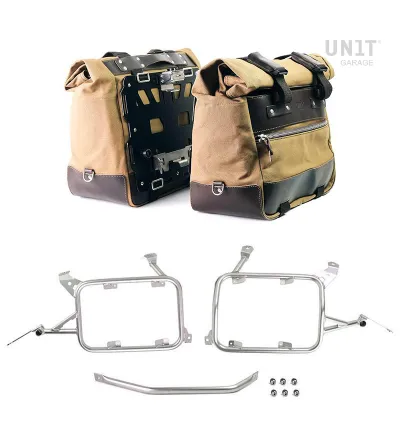 Sacoches latérales Cult en toile 40L-50L + supports verrouillables pou