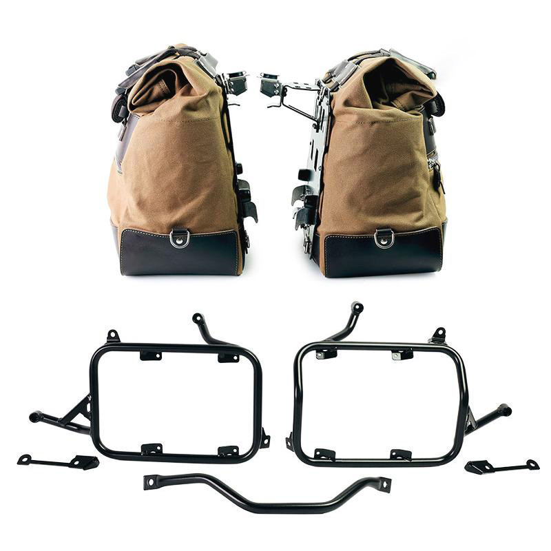 Sacoches latérales Cult en toile 40L-50L + supports verrouillables pour R 1300GS