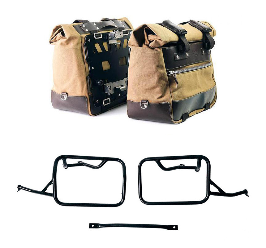 Sacoches latérales Cult en toile 40L-50L + supports verrouillables pou