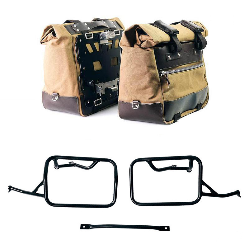 Sacoches latérales Cult en toile 40L-50L + supports verrouillables pou