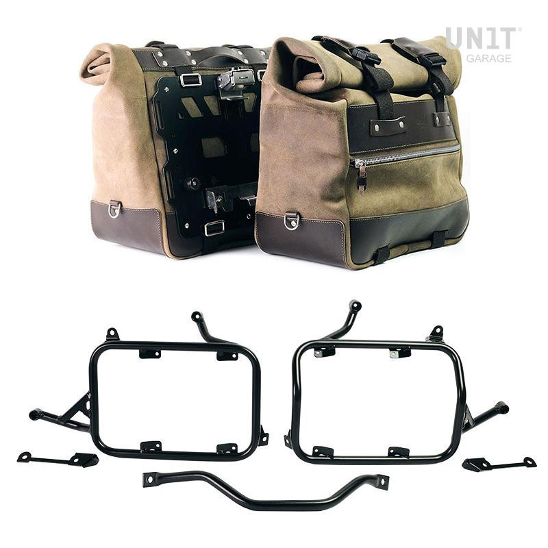 Sacoches latérales Cult en daim 40L-50L + supports verrouillables pour R 1300GS