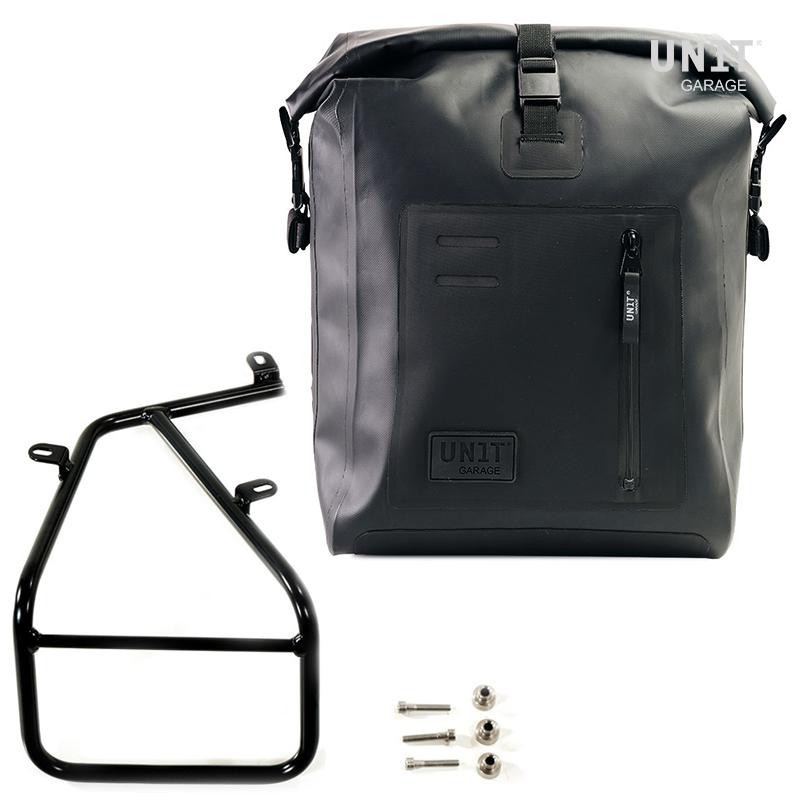 Sacoche latérale Khali en TPU 20L-26L + support gauche pour R nineT