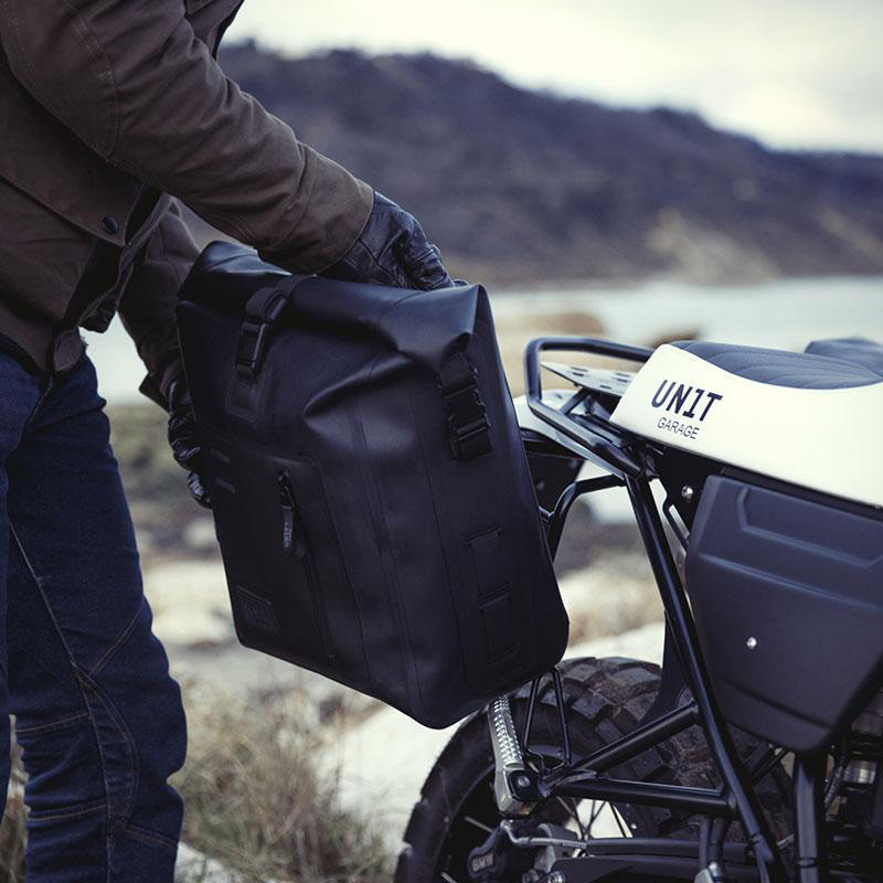 Khali TPU side pannier, 20L–26L, plus left-hand mount for the R nineT