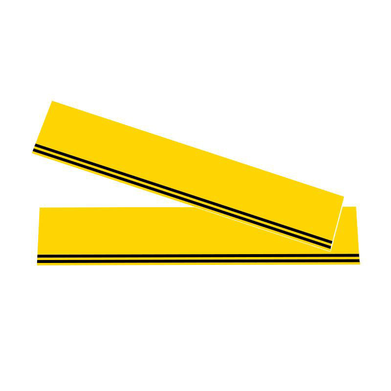 Yellow 40th anniversary stickers, one metre - L'atelier Bleu Motostore