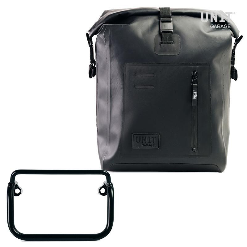 Sacoche latérale Khali en TPU 20L-26L + support pour échappement droit