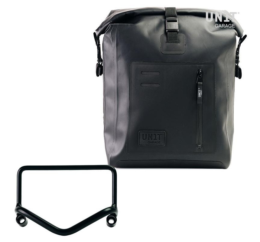 Sacoche latérale Khali en TPU 20L-26L + support pour échappement Fisht