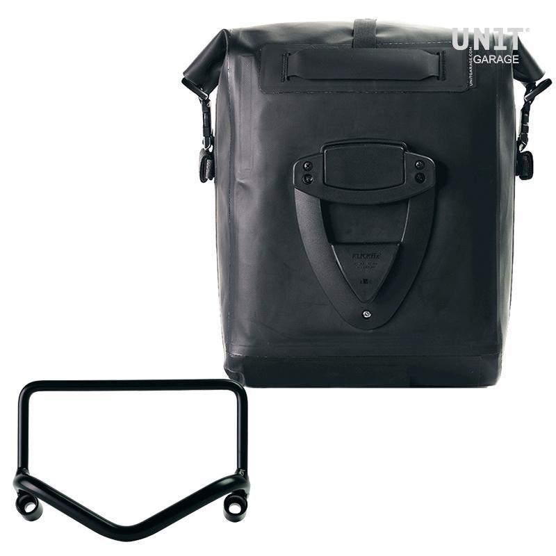 Sacoche latérale Khali en TPU 20L-26L + support pour échappement Fisht