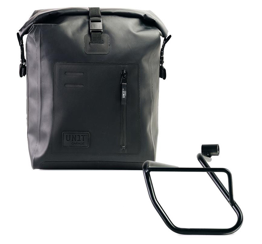Sacoche latérale Khali en TPU 20L-26L + support gauche pour CE 04