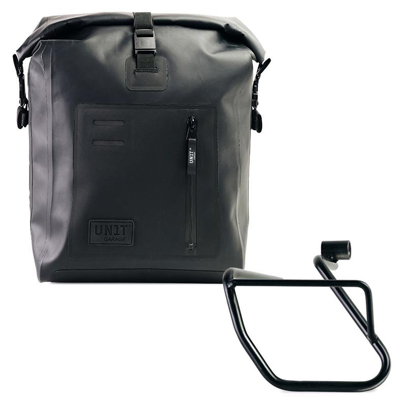 Sacoche latérale Khali en TPU 20L-26L + support gauche pour CE 04