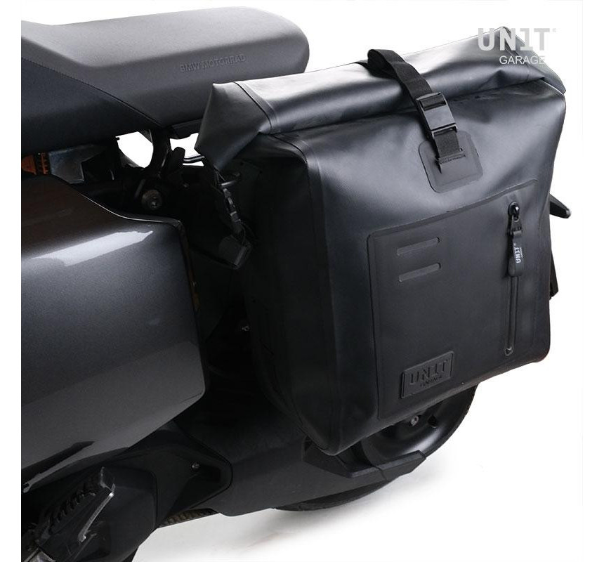Sacoche latérale Khali en TPU 20L-26L + support gauche pour CE 04