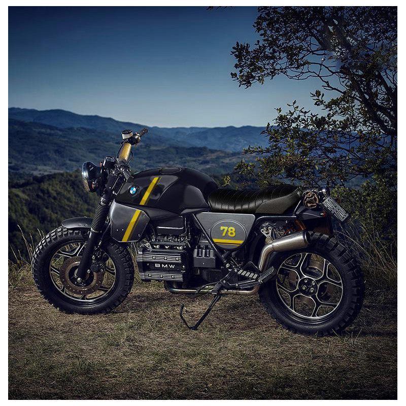 Yellow 40th anniversary stickers, one metre – L'atelier Bleu Motostore