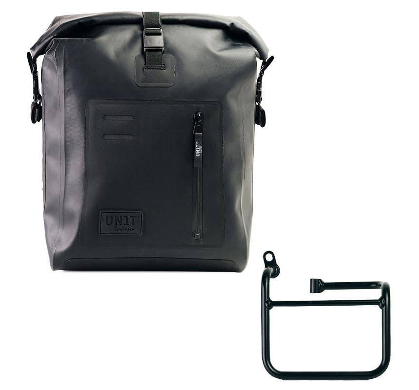 Sacoche latérale Khali en TPU 20L-26L + support gauche pour CE 02