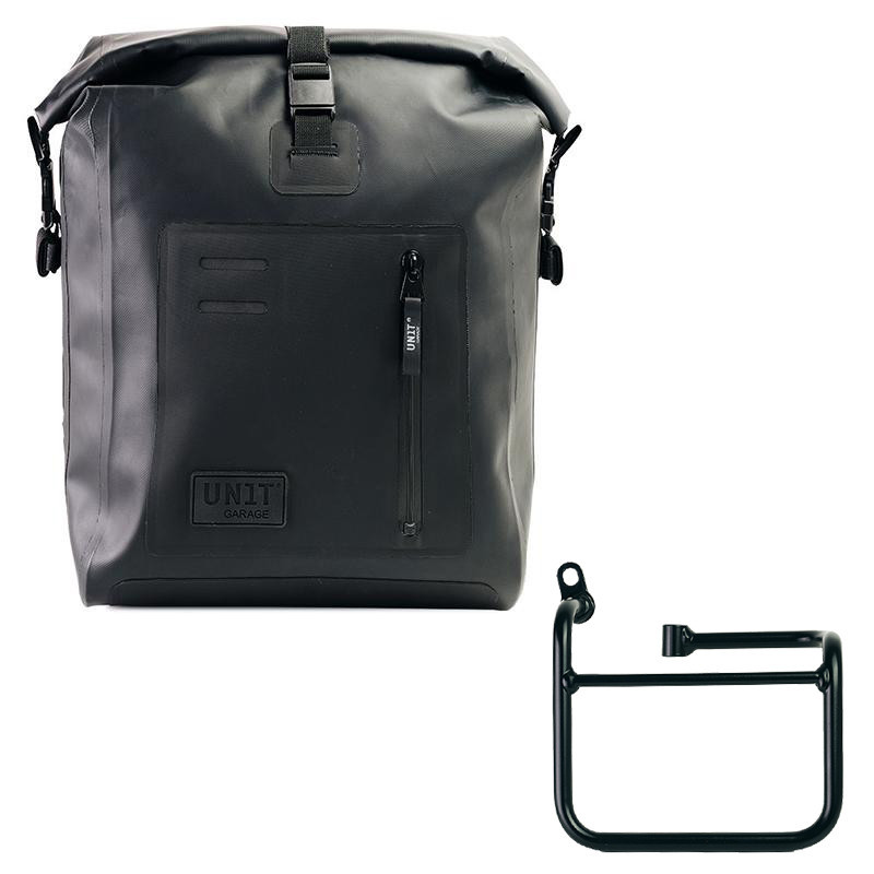 Sacoche latérale Khali en TPU 20L-26L + support gauche pour CE 02
