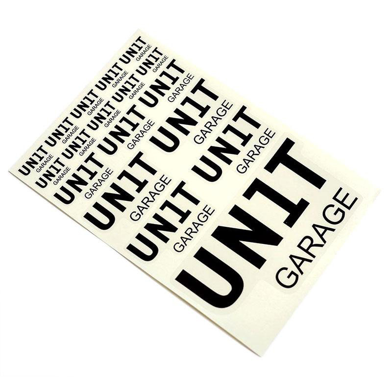 Stickers Unit Garage noir - L'atelier Bleu Motostore