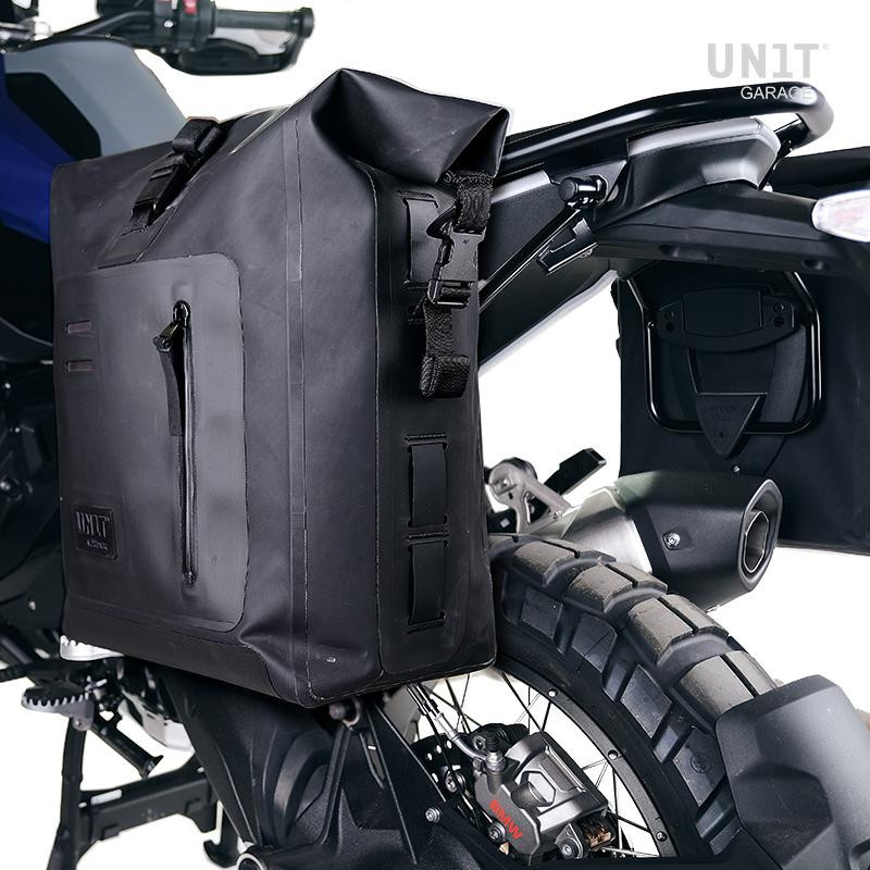 Khali TPU side pannier, 20L–26L, plus left-hand mount for the R 1300GS