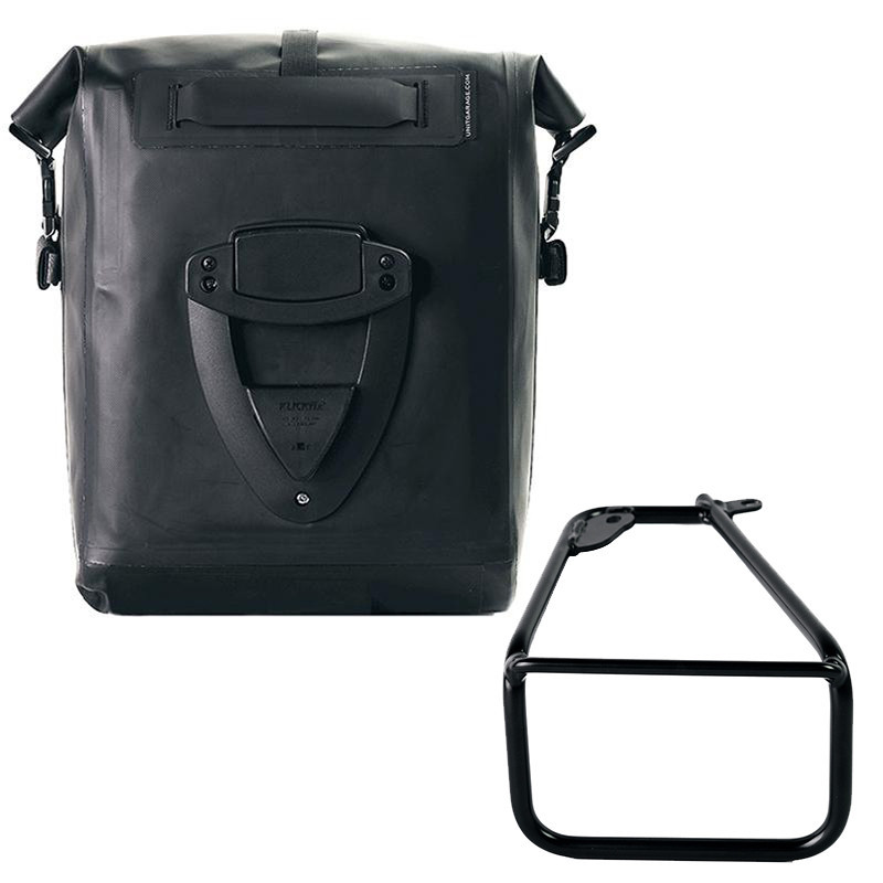 Sacoche latérale Khali en TPU 20L-26L + support gauche pour R 12 nineT