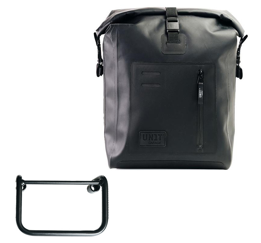 Sacoche latérale Khali en TPU 20L-26L + support droit pour R 12