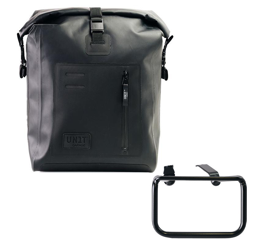 Sacoche latérale Khali en TPU 20L-26L + support gauche pour R 12 G/S