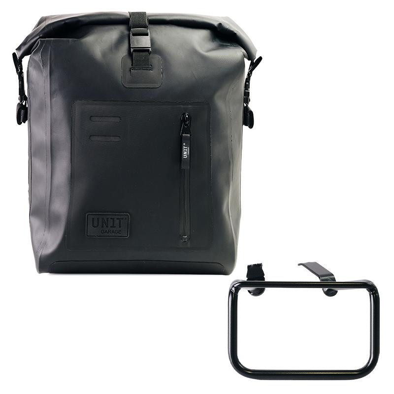 Sacoche latérale Khali en TPU 20L-26L + support gauche pour R 12 G/S