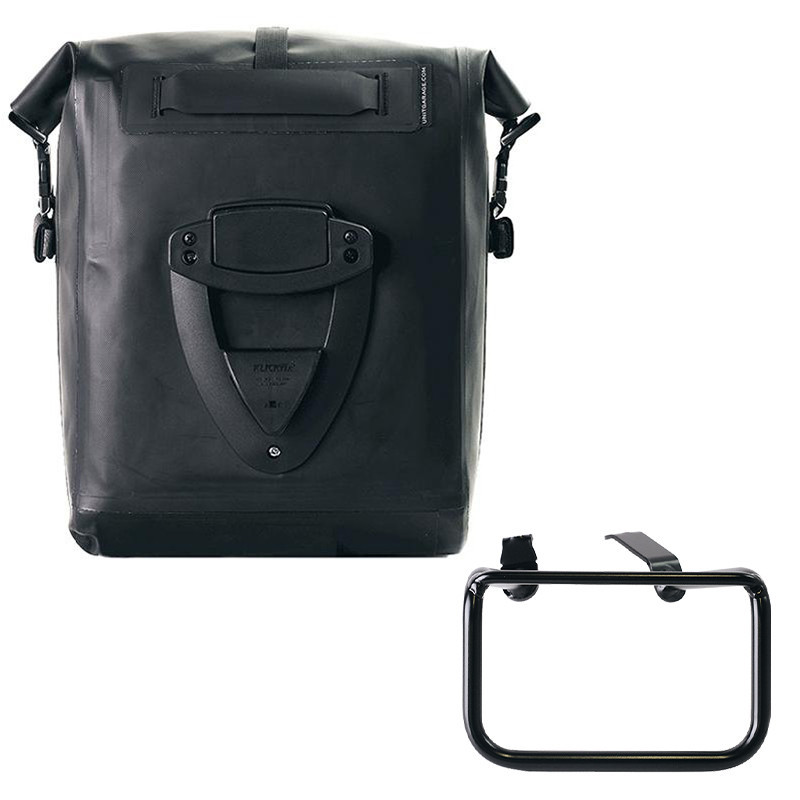 Sacoche latérale Khali en TPU 20L-26L + support gauche pour R 12 G/S