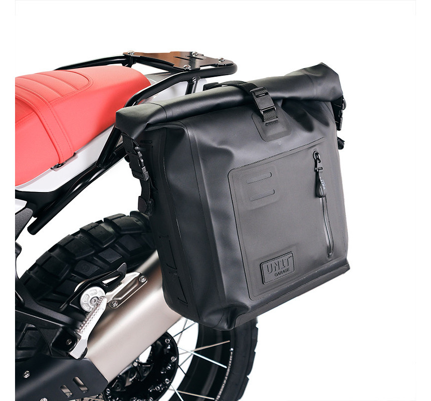 Khali TPU side pannier, 20L–26L, plus left-hand mount for R 12 G/S