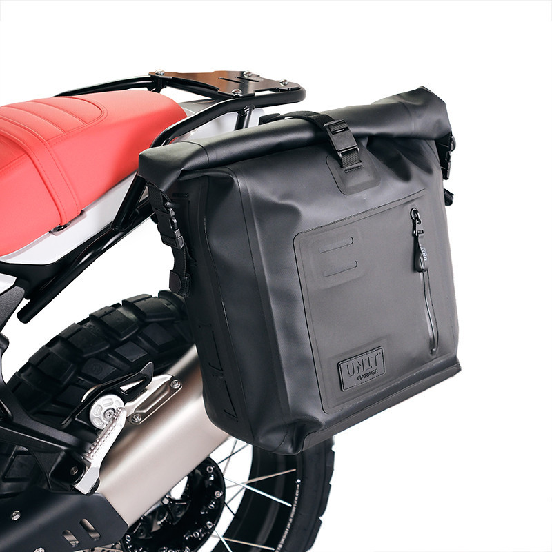 Sacoche latérale Khali en TPU 20L-26L + support gauche pour R 12 G/S