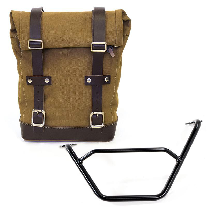 Sacoche latérale en toile 10L-14L + support gauche pour R 1200GS