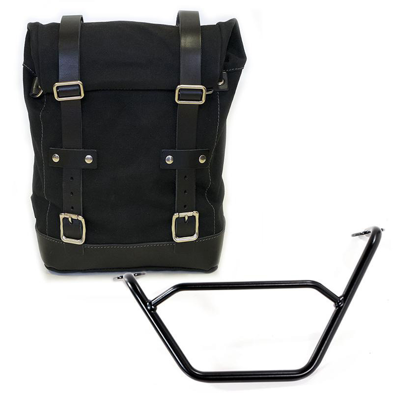 Sacoche latérale en toile 10L-14L + support gauche pour R 1200GS