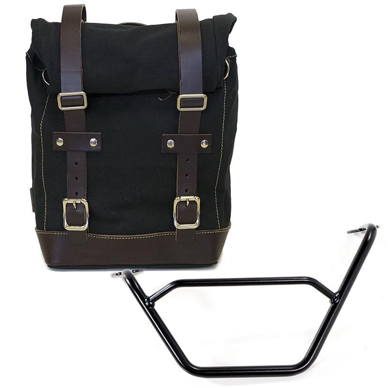Sacoche latérale en toile 10L-14L + support gauche pour R 1200GS