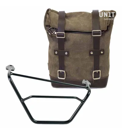 Sacoche latérale en daim 10L-14L + support droit pour R 1200GS