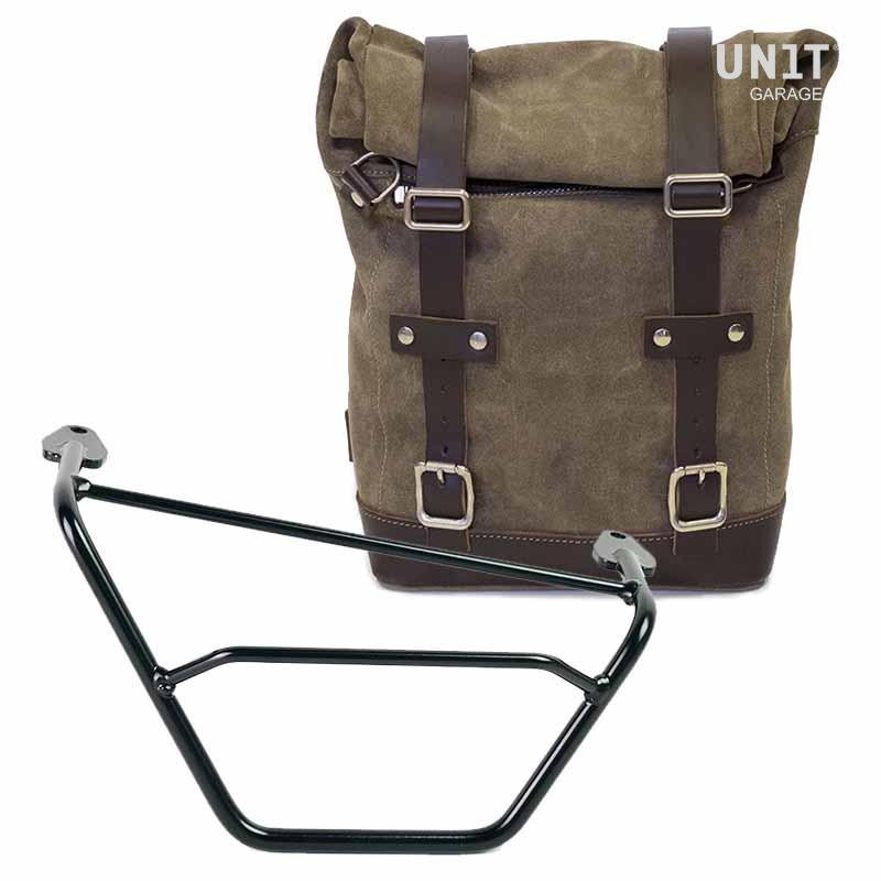 Sacoche latérale en daim 10L-14L + support droit pour R 1200GS
