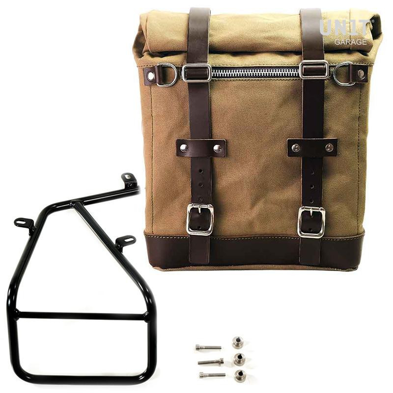 Sacoche latérale Scram en toile 22L-30L + support gauche pour R nineT