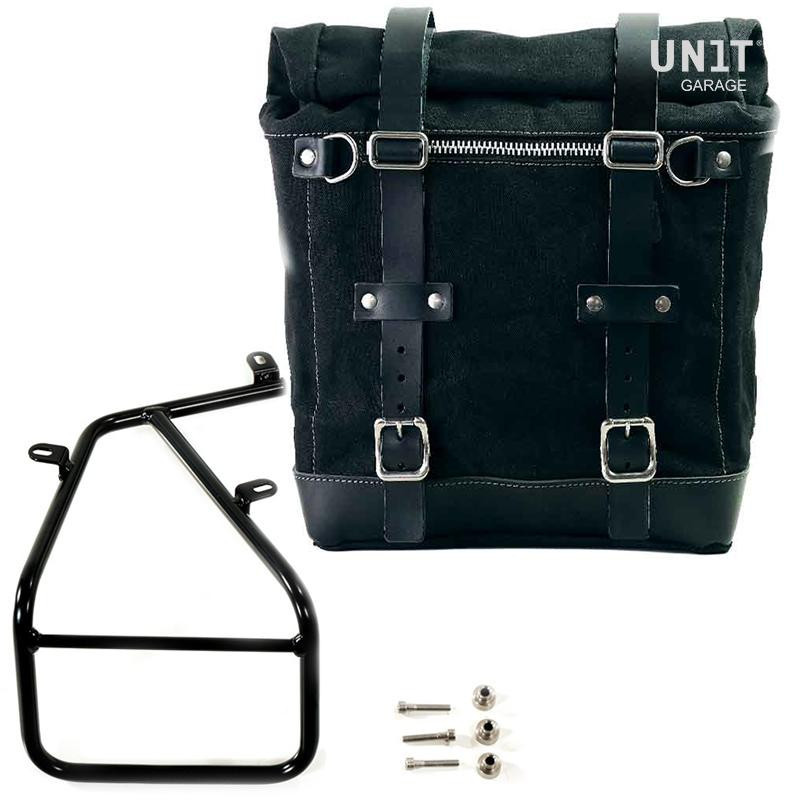 Sacoche latérale Scram en toile 22L-30L + support gauche pour R nineT