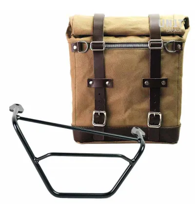 Sacoche latérale Scram en toile 22L-30L + support droit pour R 1200GS