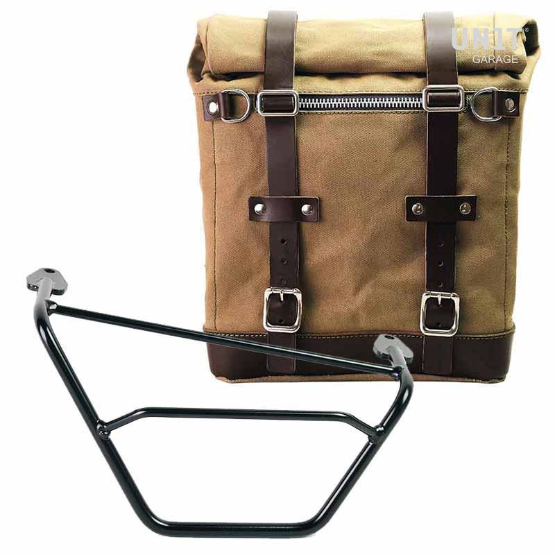 Sacoche latérale Scram en toile 22L-30L + support droit pour R 1200GS