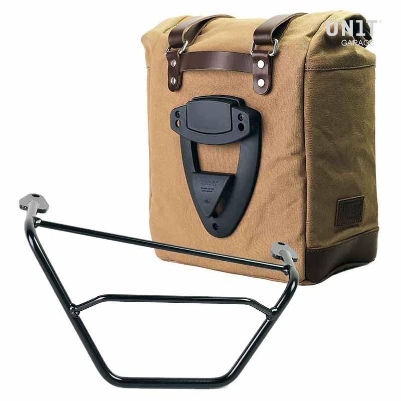 Scram canvas side pannier, 22L–30L, with right-hand mount for the R 1200GS
