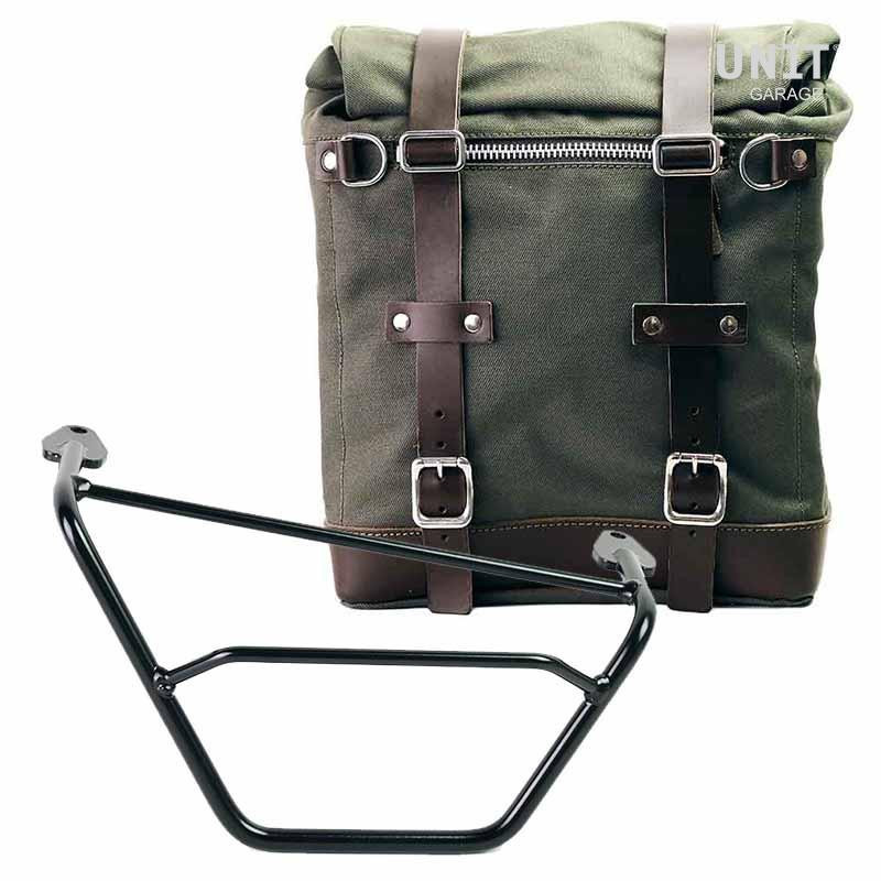 Sacoche latérale Scram en toile 22L-30L + support droit pour R 1200GS