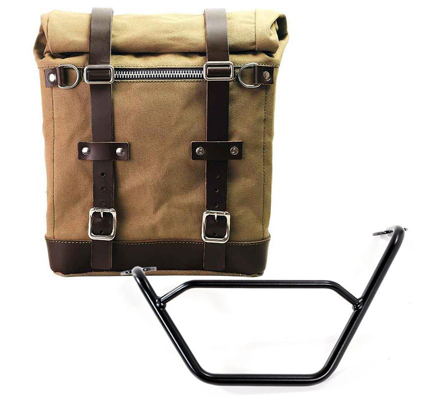 Sacoche latérale Scram en toile 22L-30L + support gauche pour R 1200GS