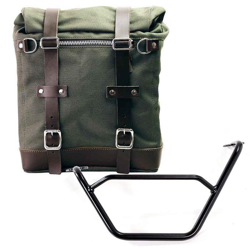 Scram canvas side pannier, 22L–30L, plus left-hand mount for the R 1200GS