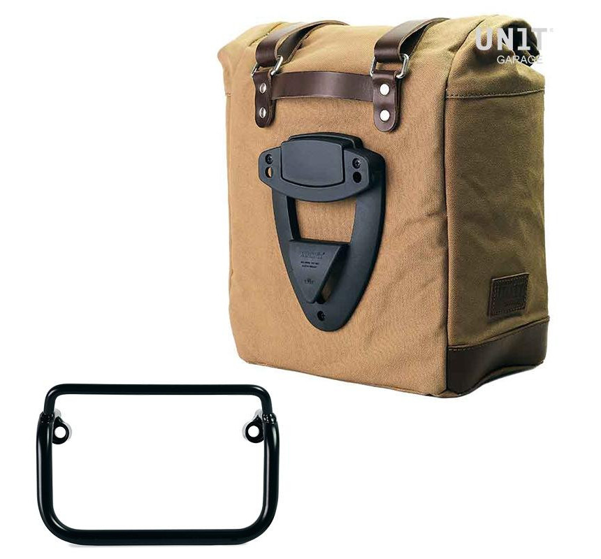 Sacoche latérale Scram en toile 22L-30L + support pour échappement droit pour R 18