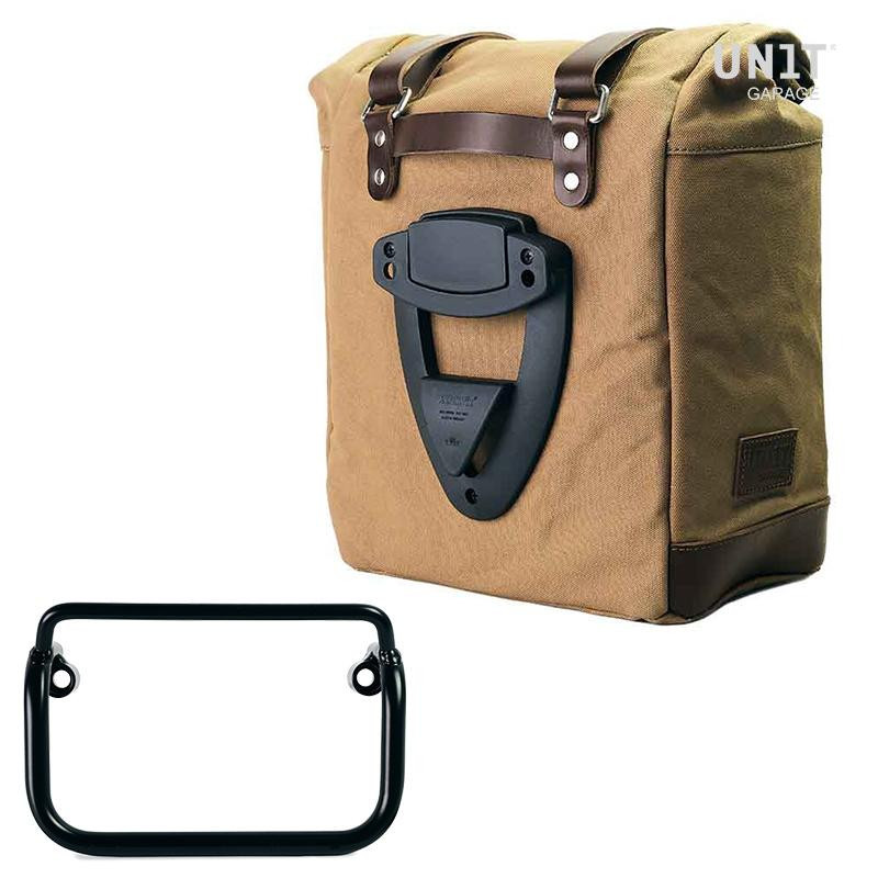 Sacoche latérale Scram en toile 22L-30L + support pour échappement droit pour R 18