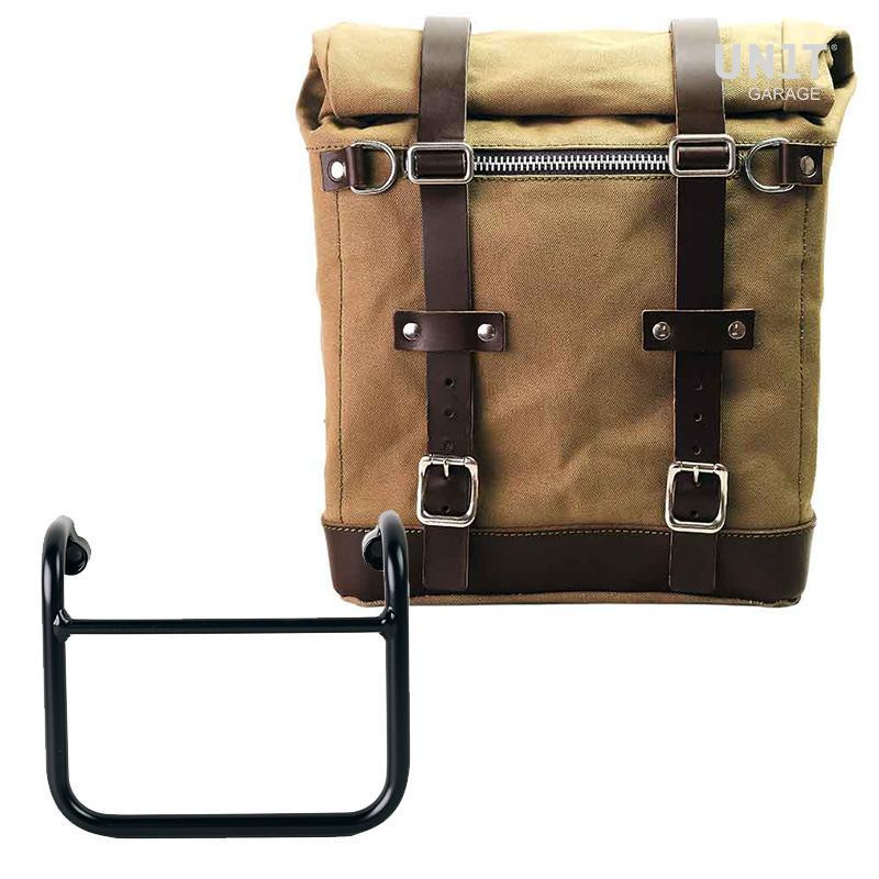 Sacoche latérale Scram en toile 22L-30L + support pour échappement droit pour R 18