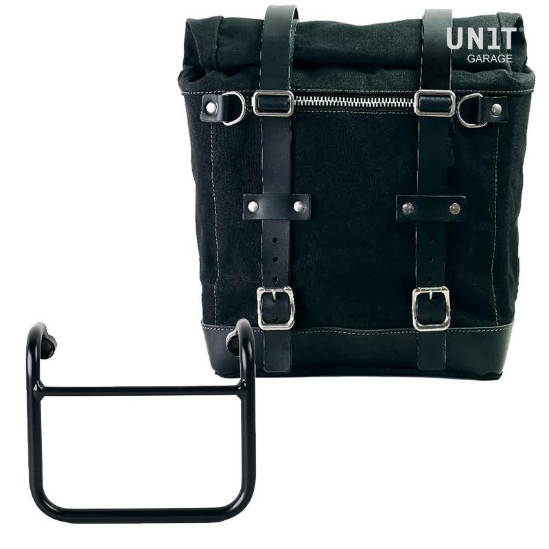 Sacoche latérale Scram en toile 22L-30L + support pour échappement dro