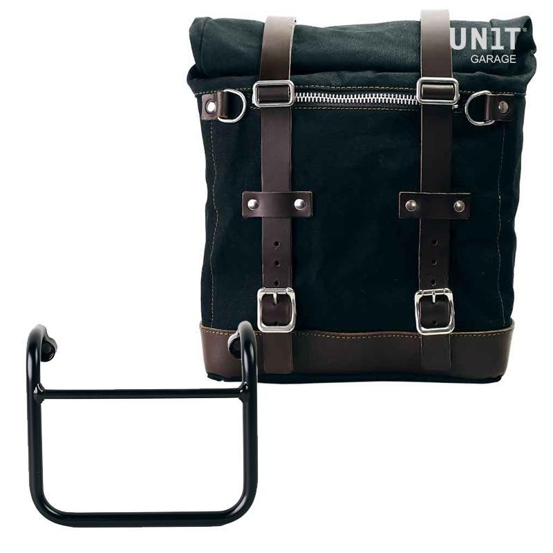Sacoche latérale Scram en toile 22L-30L + support pour échappement droit pour R 18