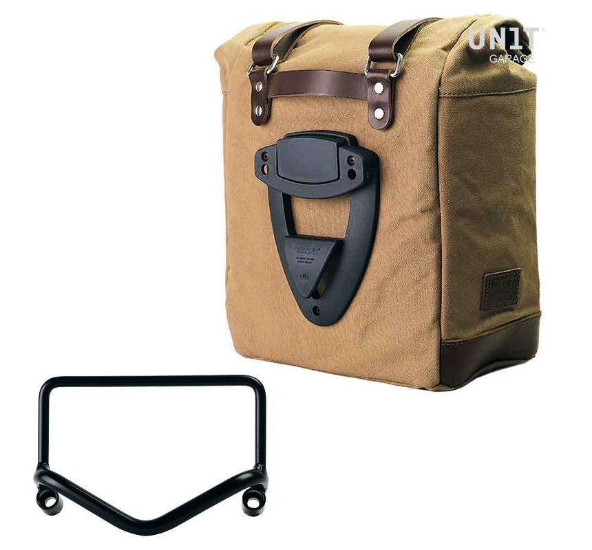 Sacoche latérale Scram en toile 22L-30L + support pour échappement Fishtail pour R 18
