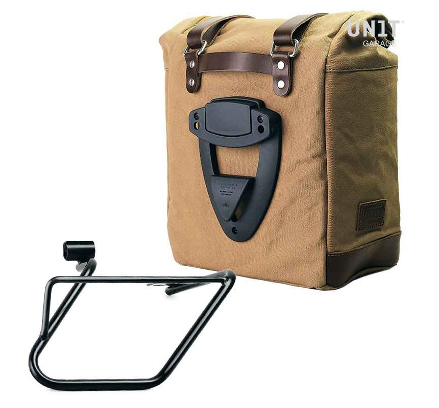Sacoche latérale Scram en toile 22L-30L + support droit pour CE 04